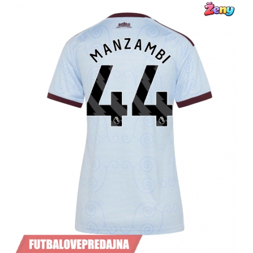 Lacne Ženy Futbalové dres Aston Villa Johan Manzambi #44 2026-27 Krátky Rukáv - Tretina